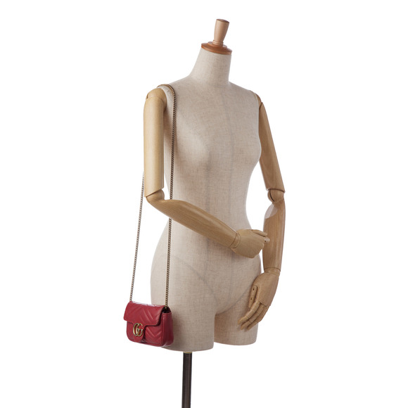 Pre-Loved Gucci Mini GG Marmont Matelasse Leather Flap Crossbody - Picture 11 of 11